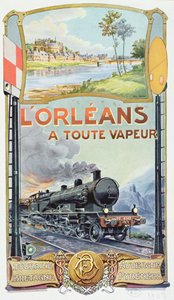 「ロルアンズアトゥートヴァピュア」鉄道サービスを宣伝するポスター、1908年